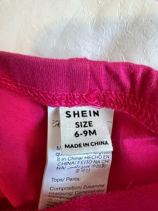 SHEIN Hot Pink Cat Graphic Two-Piece Pajama Set - Picture 4 of 4